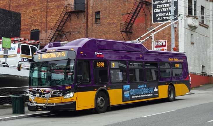 King County Metro New Flyer King County XT40 4398